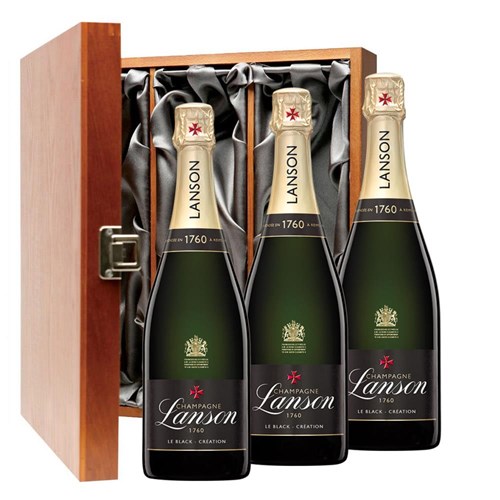 Lanson Le Black Creation 257 Brut Champagne 75cl Treble Luxury Gift Boxed Champagne